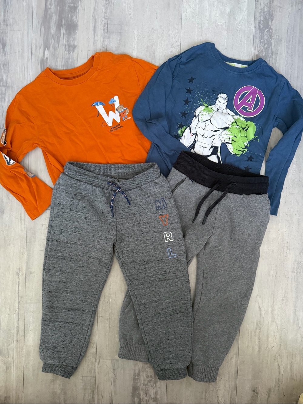 Mayoral 2 sets of joggers and tshirt boys